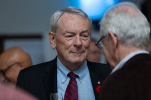 Richard Pound talking to Chris Pickwoad